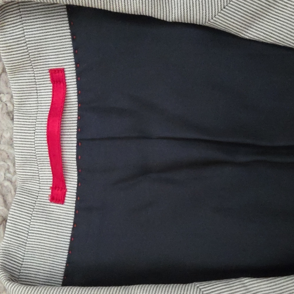 Carolina Herrera Gray Pinstripe Classic Suit for Formal Occasions - Picture 12 of 15